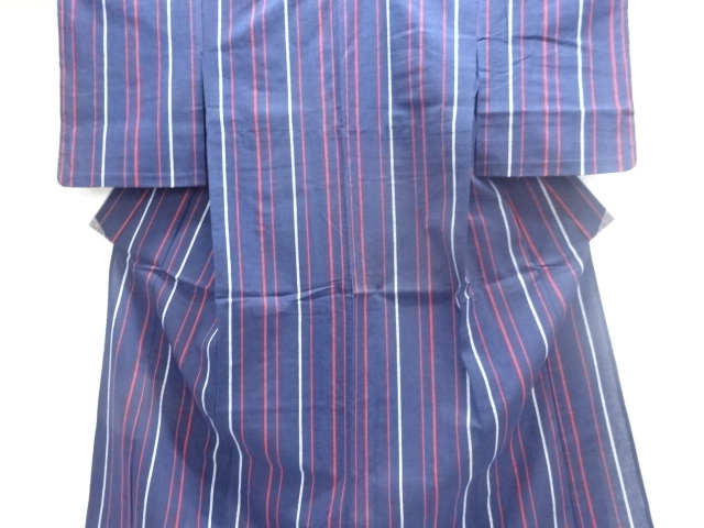 JAPANESE KIMONO / ANTIQUE INTANGIBLE CULTURAL PROPERTY: SHōAI AWA SHIJ